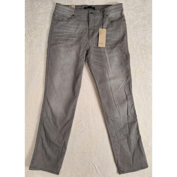 Levis Womens Size 16 Skinny Jeans Flatters and Flaunts Gray NWT Mid Rise 34x30 - Picture 1 of 14